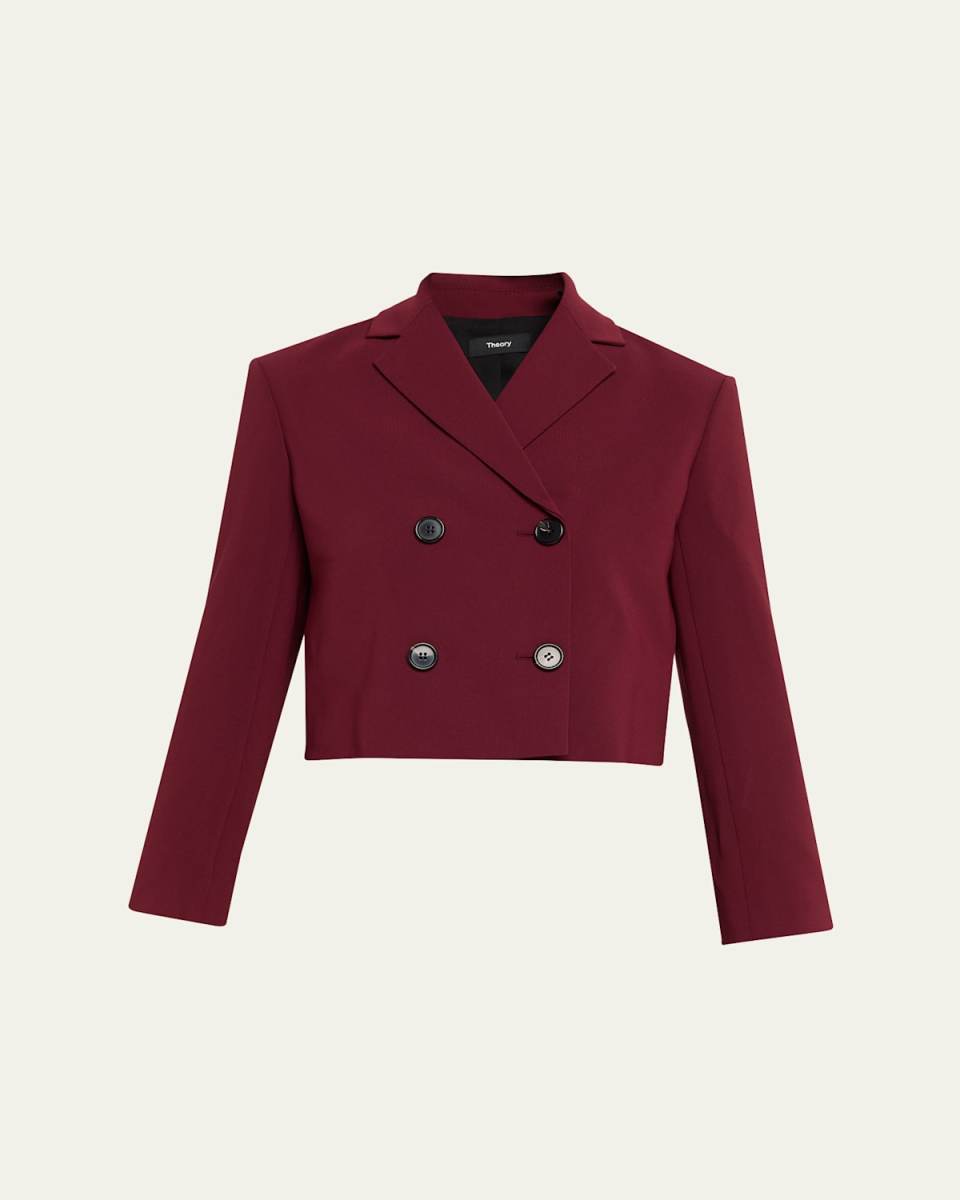 Crop Double-Breasted Jacket